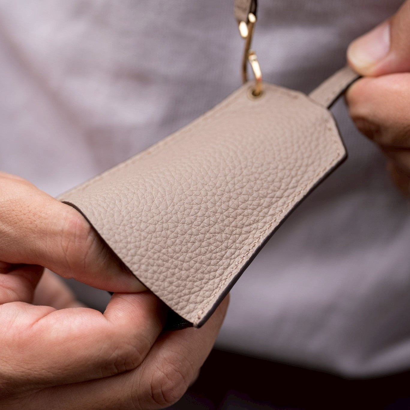 P1035 LD KEYRING Col.Taupe