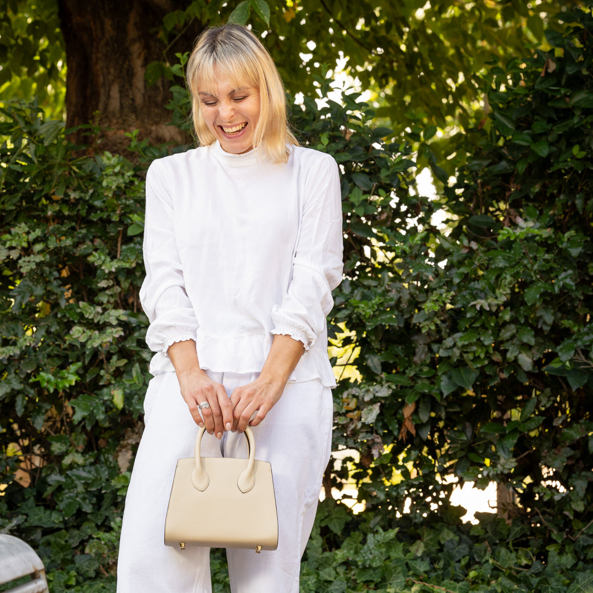Letre 17 LD HAND BAG -S Col.Beige