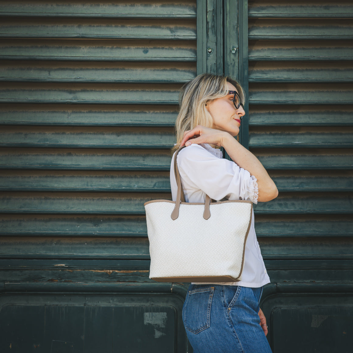 Toron V. TW/LD TOTE BAG Col.Panna/Taupe