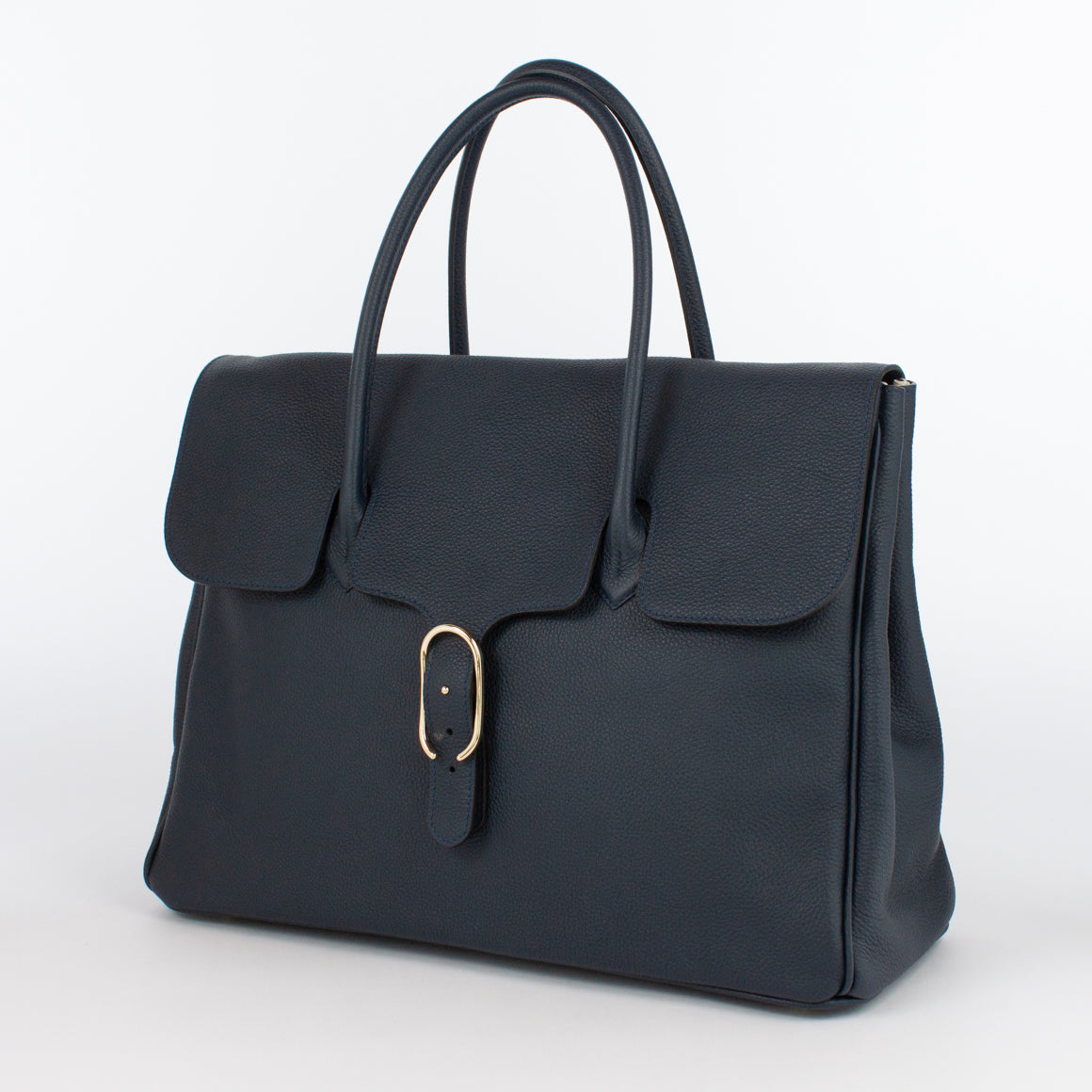 0981 LD FLAP TOTE Col.Navy