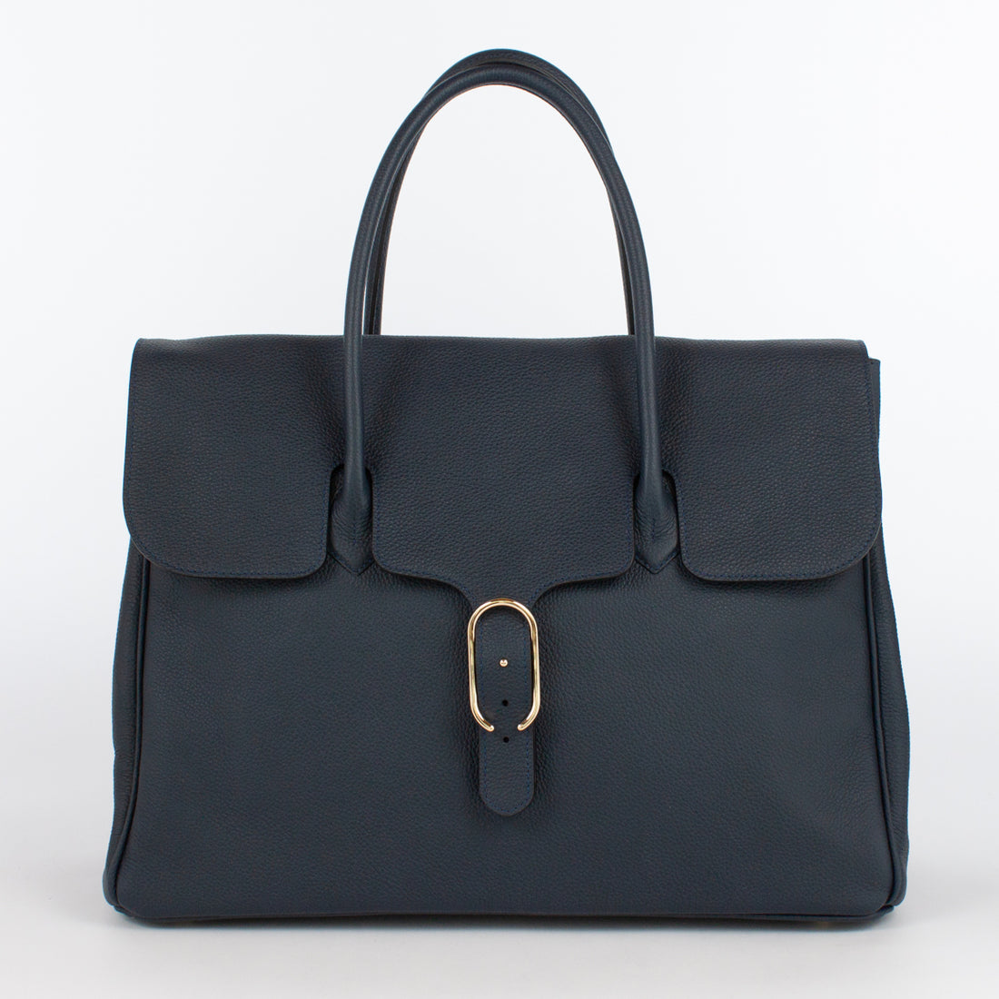 0981 LD FLAP TOTE Col.Navy