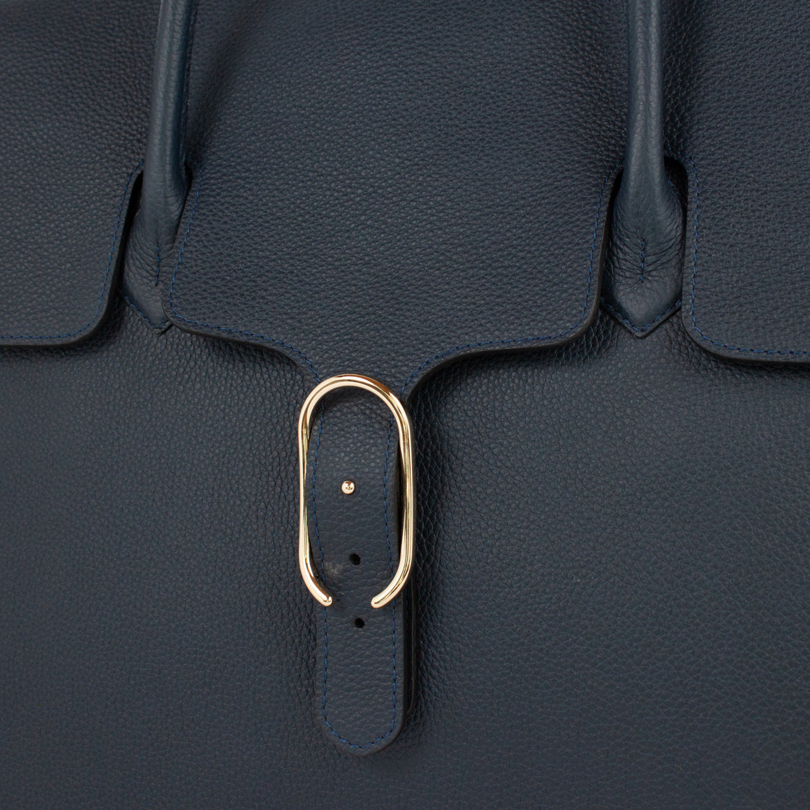 0981 LD FLAP TOTE Col.Navy