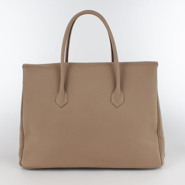 0981 LD FLAP TOTE Col.Taupe