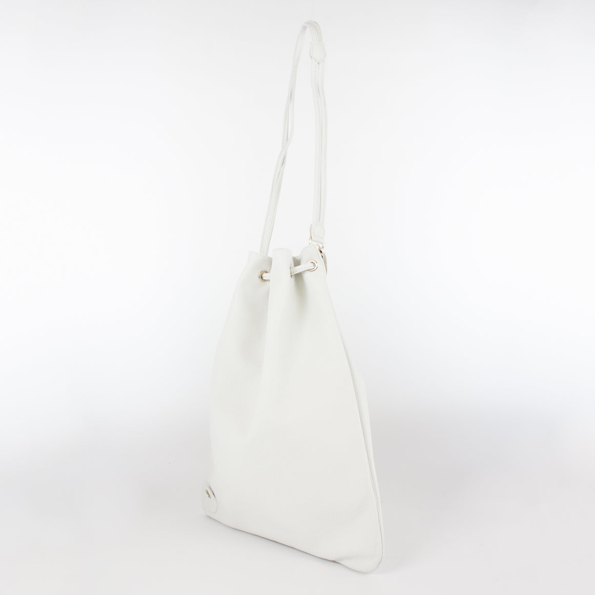 1201 LD DRAWSTRING BAG-L Col.Bianco