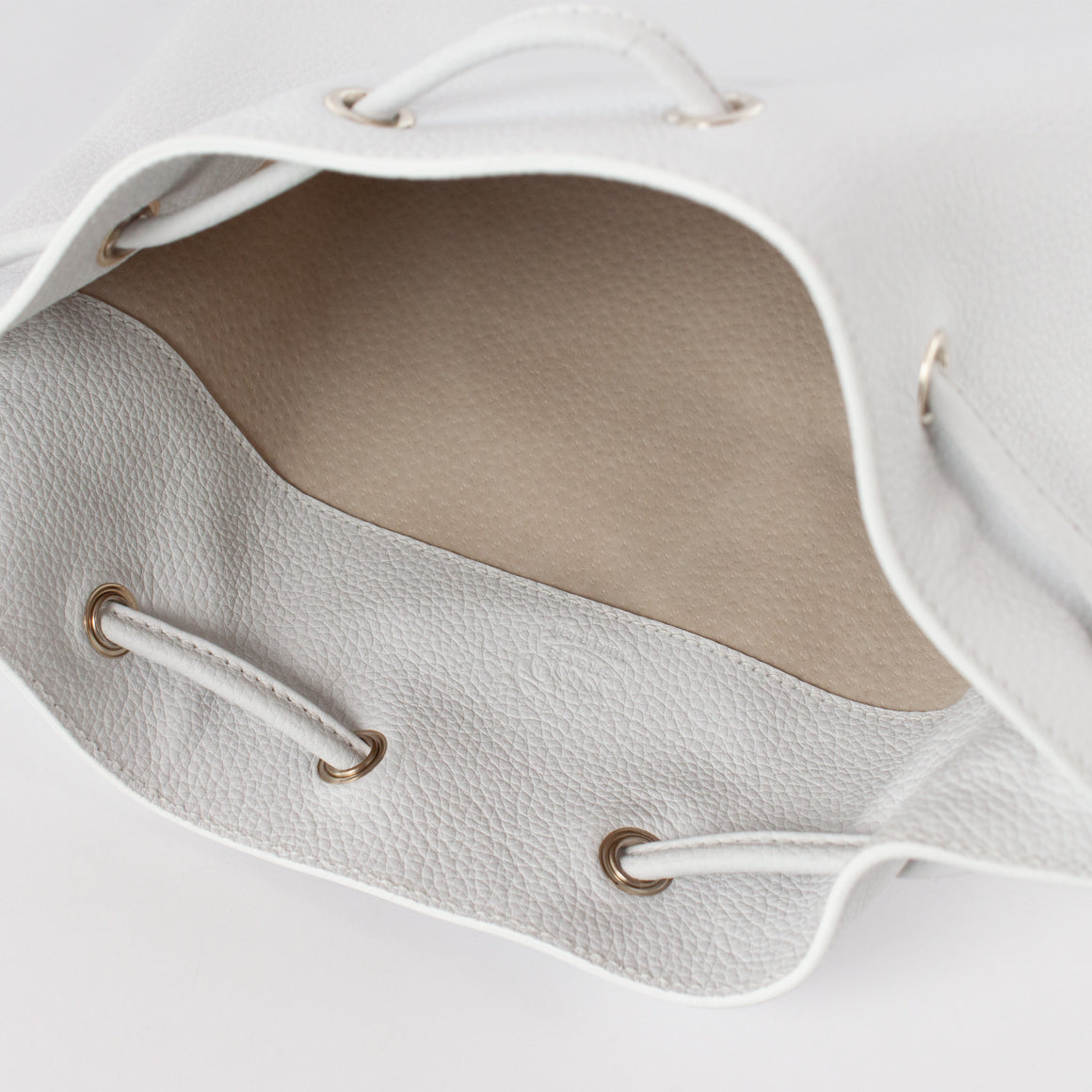 1201 LD DRAWSTRING BAG-L Col.Bianco