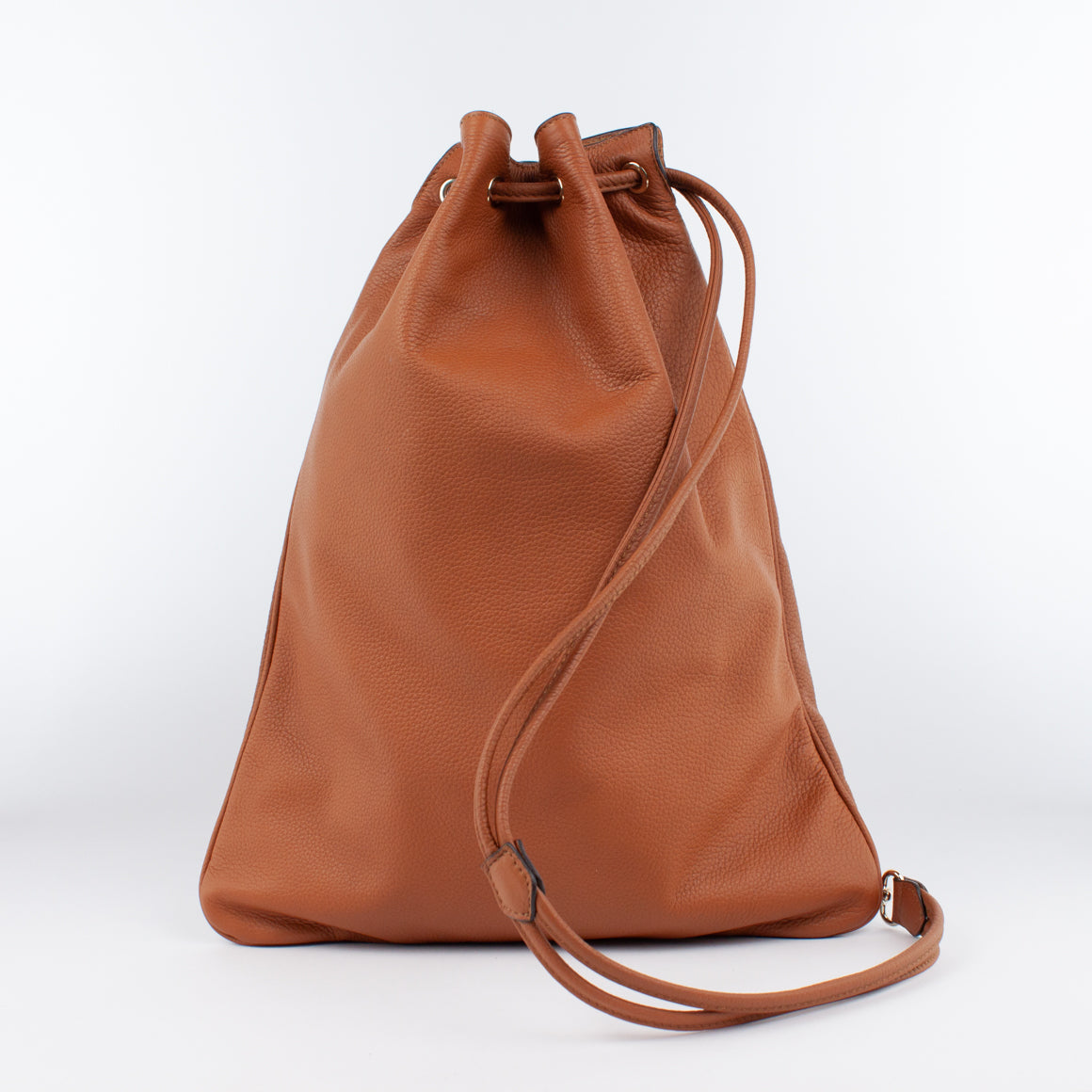 1201 LD DRAWSTRING BAG-L Col.Marrone