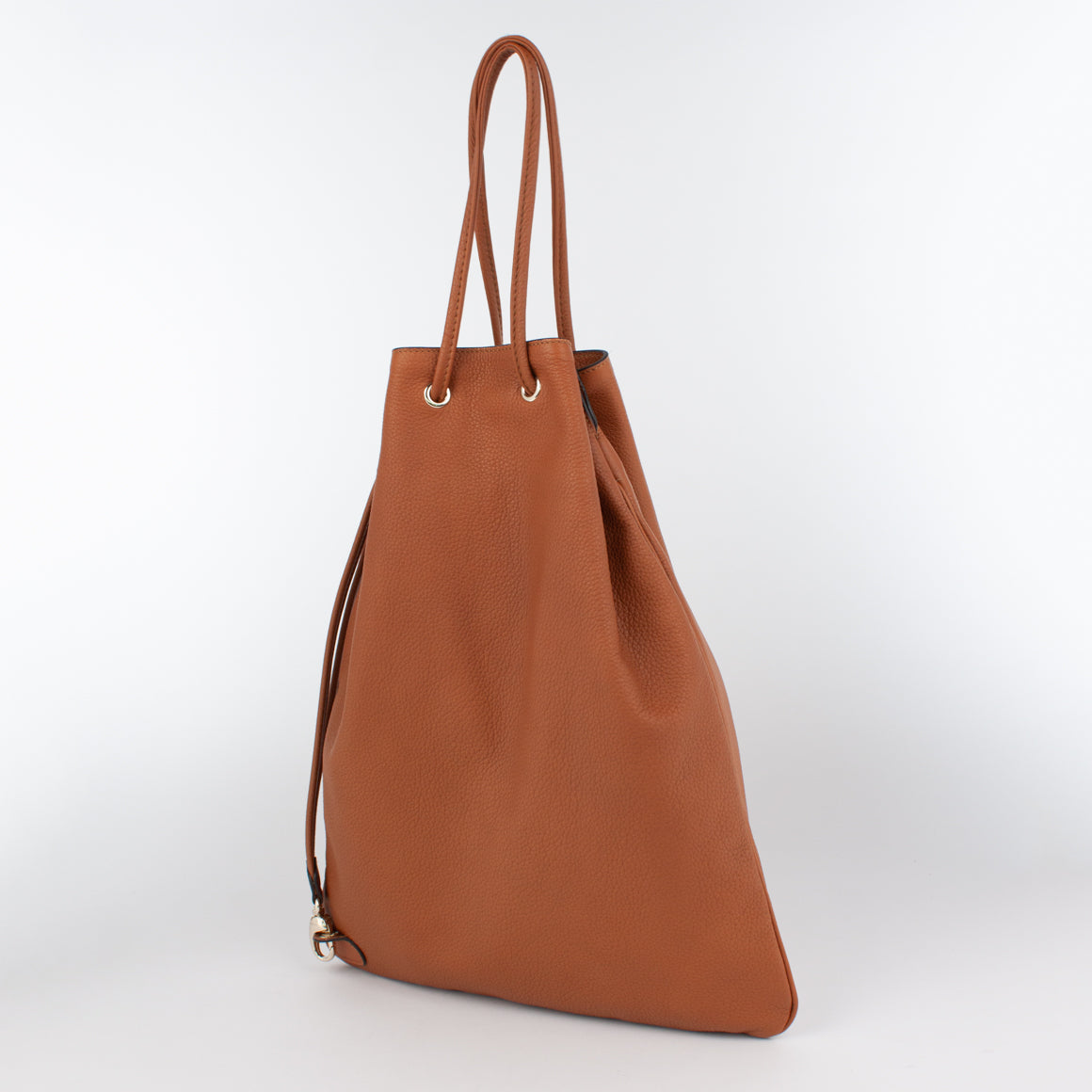 1201 LD DRAWSTRING BAG-L Col.Marrone