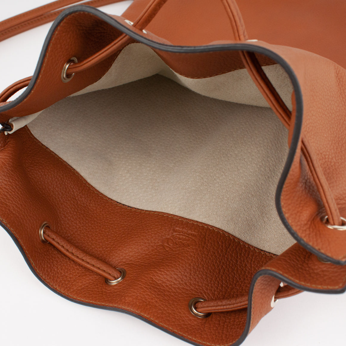 1201 LD DRAWSTRING BAG-L Col.Marrone