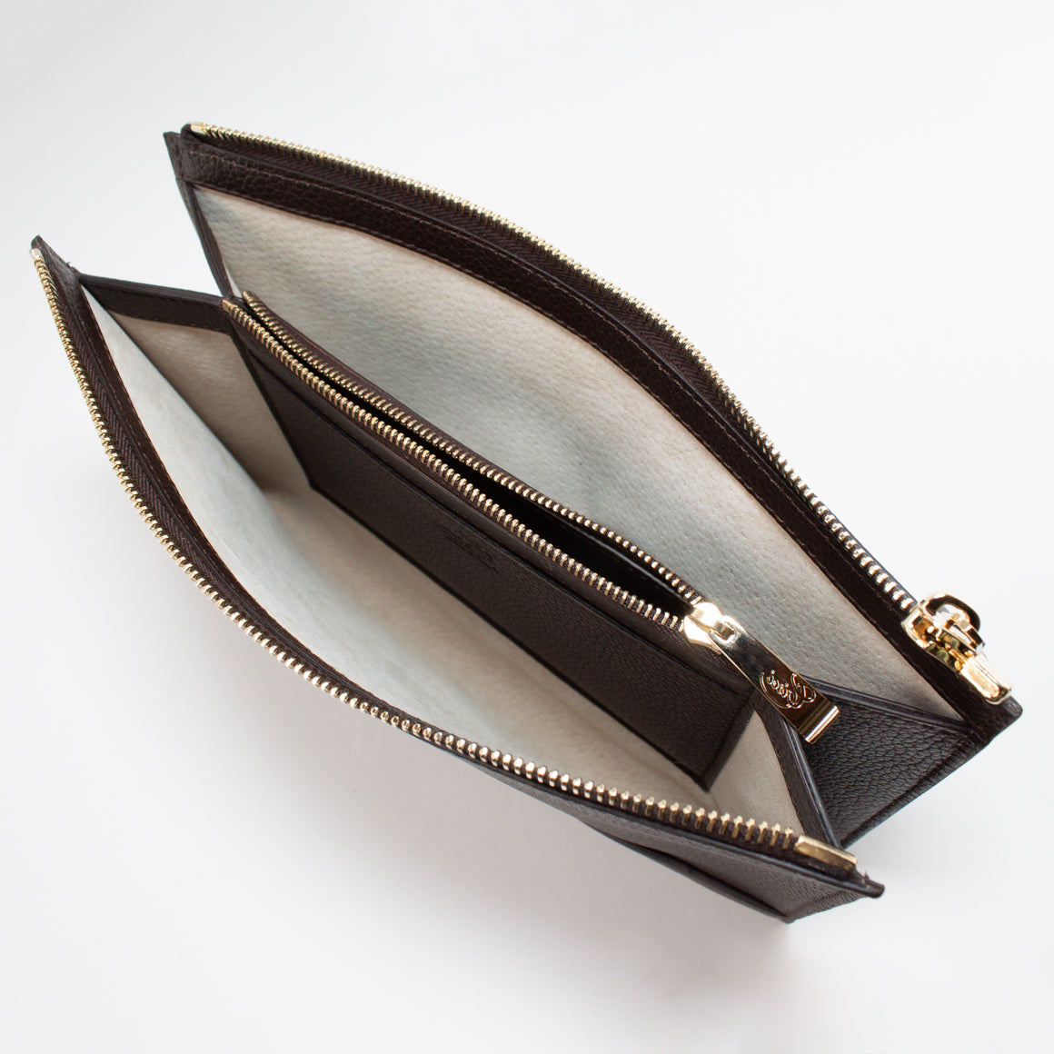 1233 LD 2ROOMS CLUTCH BAG WITH HANDLE Col.T.Moro