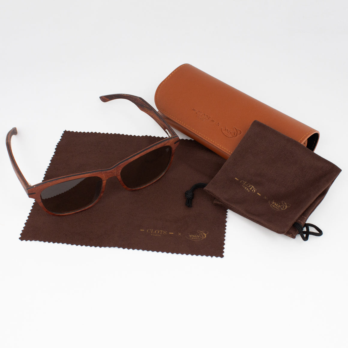 【CLOTS×CISEI】C601 WOODEN FRAMED SUNGLASSES Col.Rosewood
