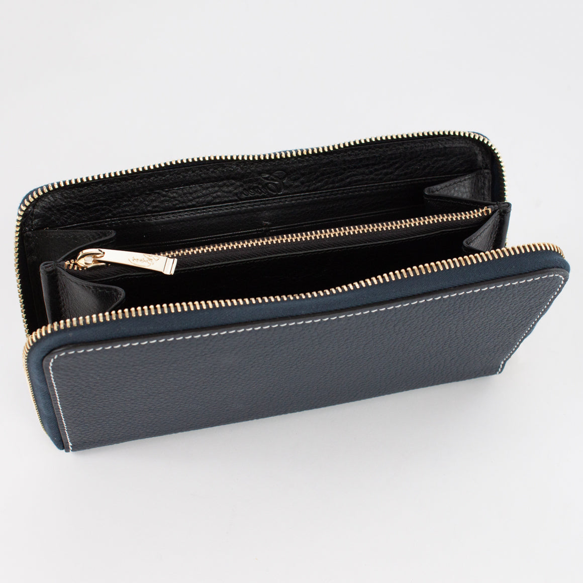 P0967 LD ZIP LONG WALLET Col.Navy(W)