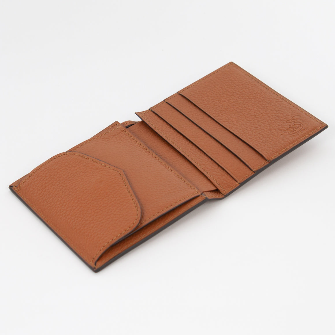 P1023 LD FOLDING WALLET WITH COIN PURSE Col.Marrone