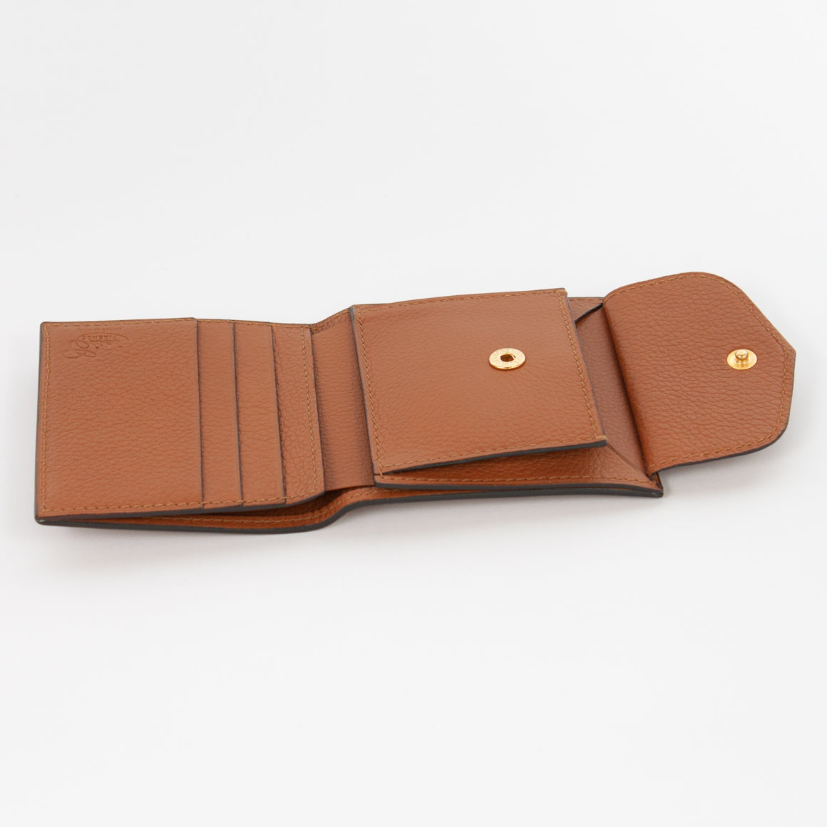 P1023 LD FOLDING WALLET WITH COIN PURSE Col.Marrone