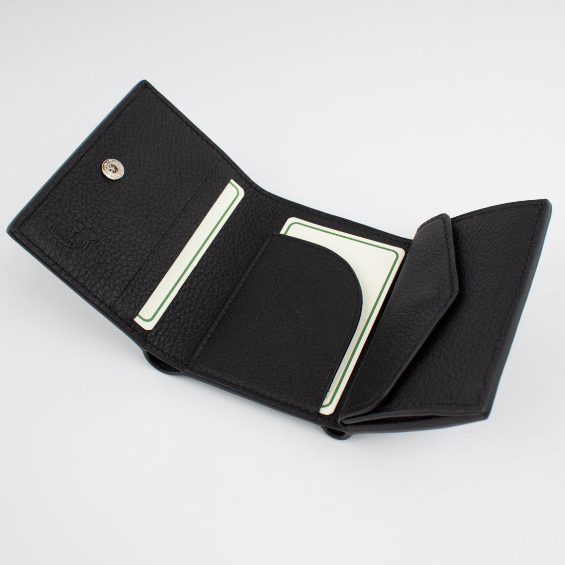 P1030 LD FOLDING WALLET WITH COIN PURSE Col.Nero