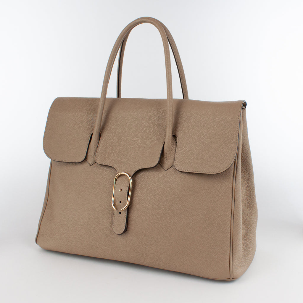 0981 LD FLAP TOTE Col.Taupe