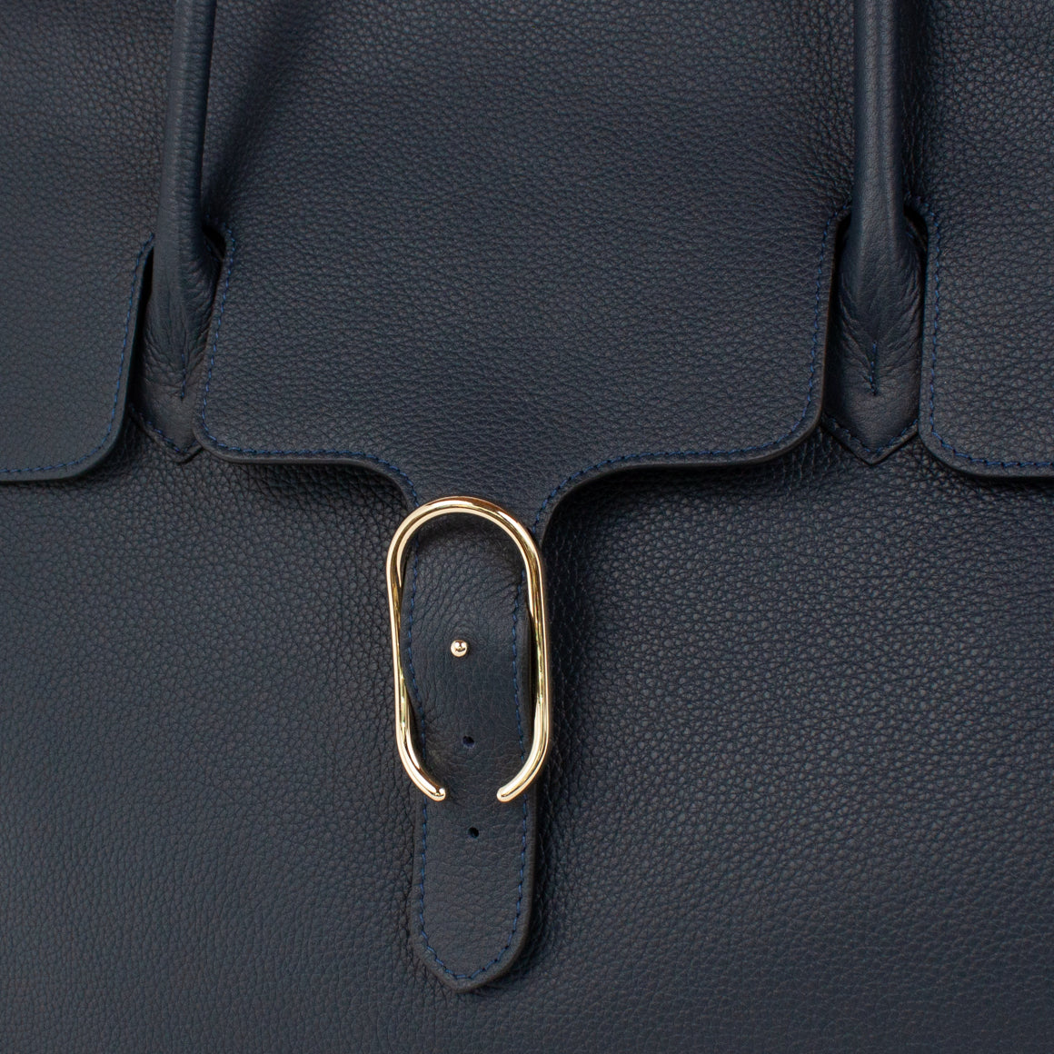 0983 LD FLAP TOTE - L Col.Navy(T)