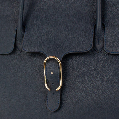0983 LD FLAP TOTE - L Col.Navy(T)