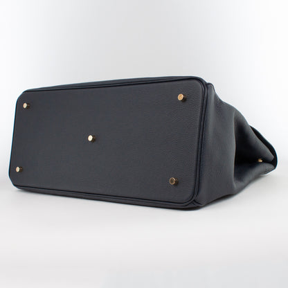 0983 LD FLAP TOTE - L Col.Navy(T)