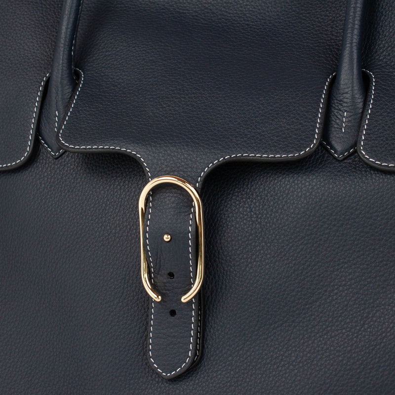 0983 LD FLAP TOTE - L Col.Navy(W)