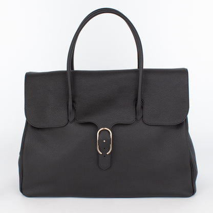 0983 LD FLAP TOTE - L Col.Nero(T)