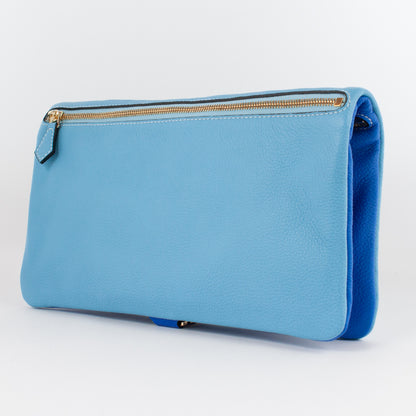 1020B LD/LD FOLDING DOCUMENT CASE Col.Blu/Celeste