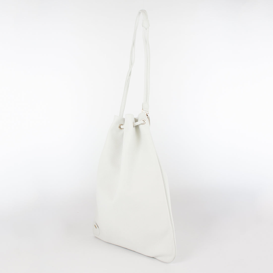 1201 LD DRAWSTRING BAG-L Col.Bianco
