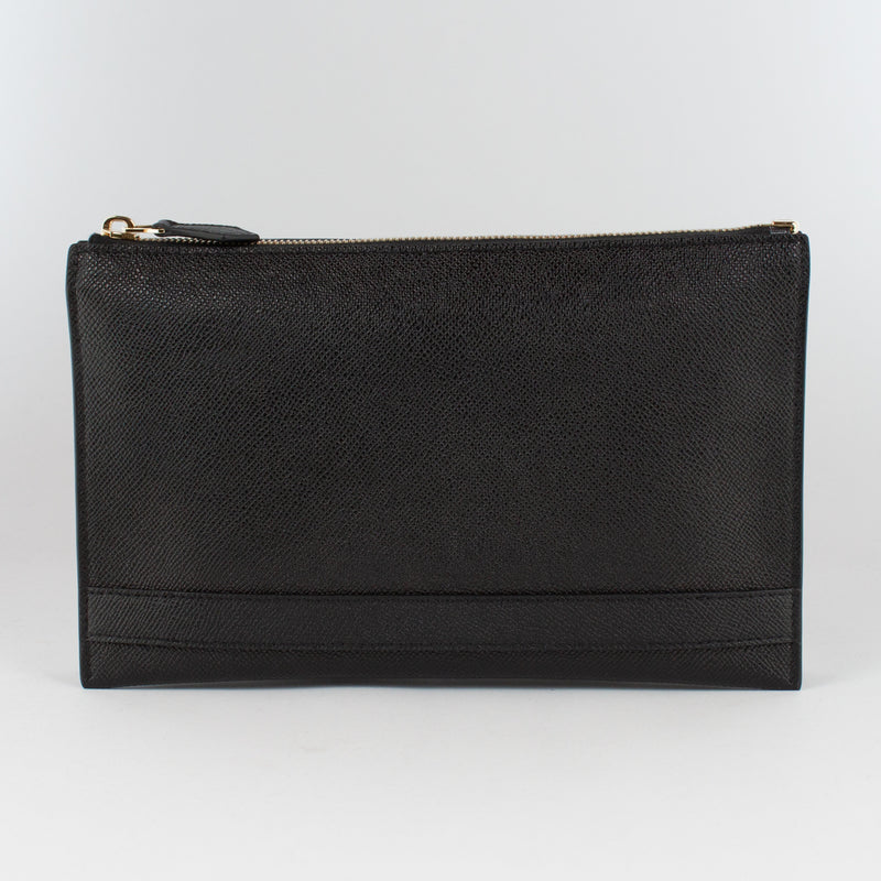 1233 WLS 2ROOMS CLUTCH BAG WITH HANDLE Col.Nero