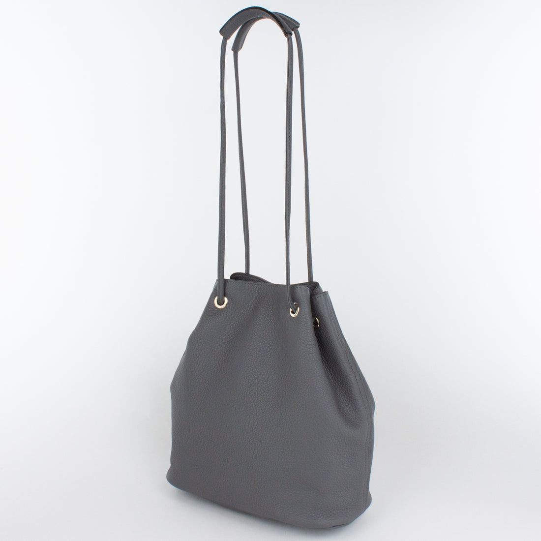 F1202 LD DRAWSTRING BAG-M Col.Grey