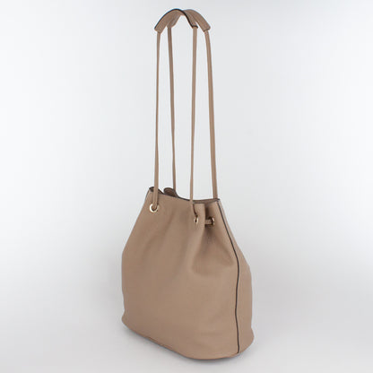 F1202 LD DRAWSTRING BAG-M Col.Taupe