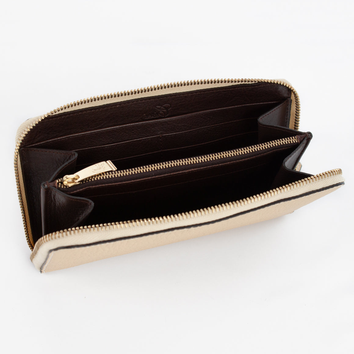 P0967 LD ZIP LONG WALLET Col.Beige