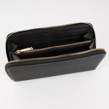 P0967 LD ZIP LONG WALLET Col.Nero(W)
