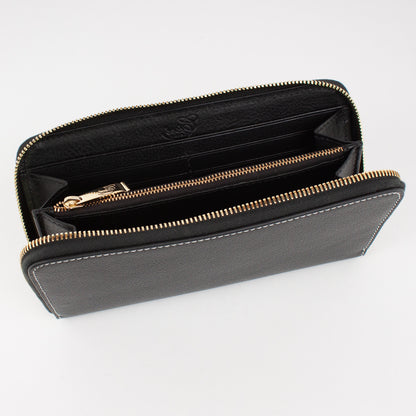 P0967 PORTAFOGLIO LUNGO MF CON ZIP Col.Nero(W)