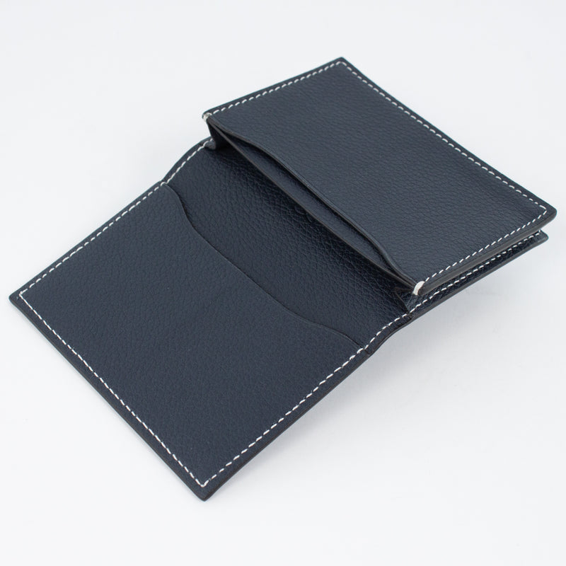 P1021 LD BUSINESS CARD CASE Col.Navy(W)