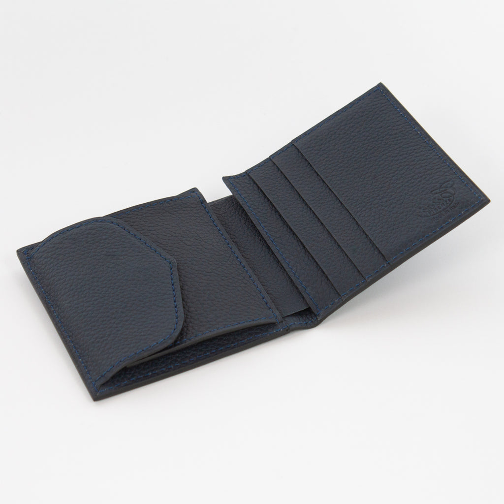 P1023 LD FOLDING WALLET WITH COIN PURSE Col.Navy