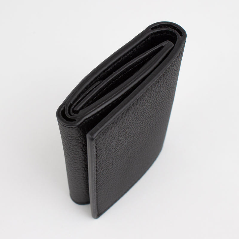 P1030 LD FOLDING WALLET WITH COIN PURSE Col.Nero